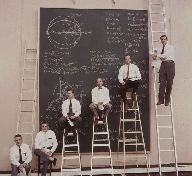 Rocket launching from a pad illustrating Newton's Third Law in action